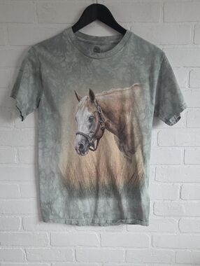The Mountain Gray Tee with Dark Gray Sunburst Logo